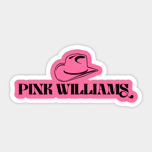 Pink Williams Name Logo (Distressed) Sticker